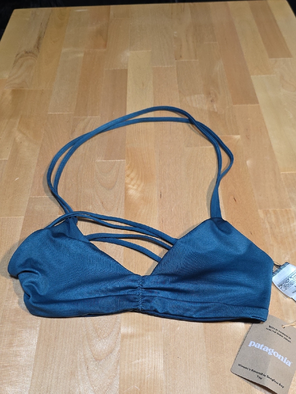 Patagonia Teal Strappy Bralette